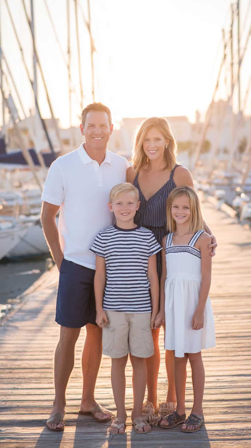 Navy White Family Coord - Image 1