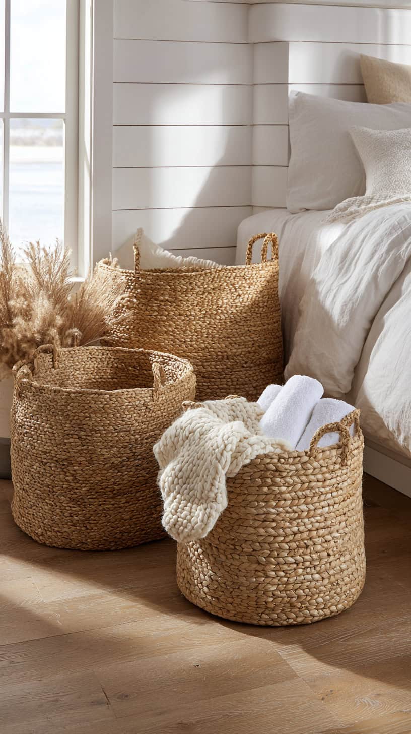 Neutral Woven Basket - Image 1