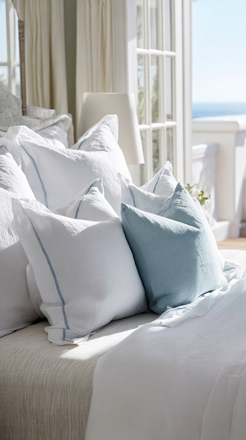 Oversized Coastal Sham Pillows - Image 2