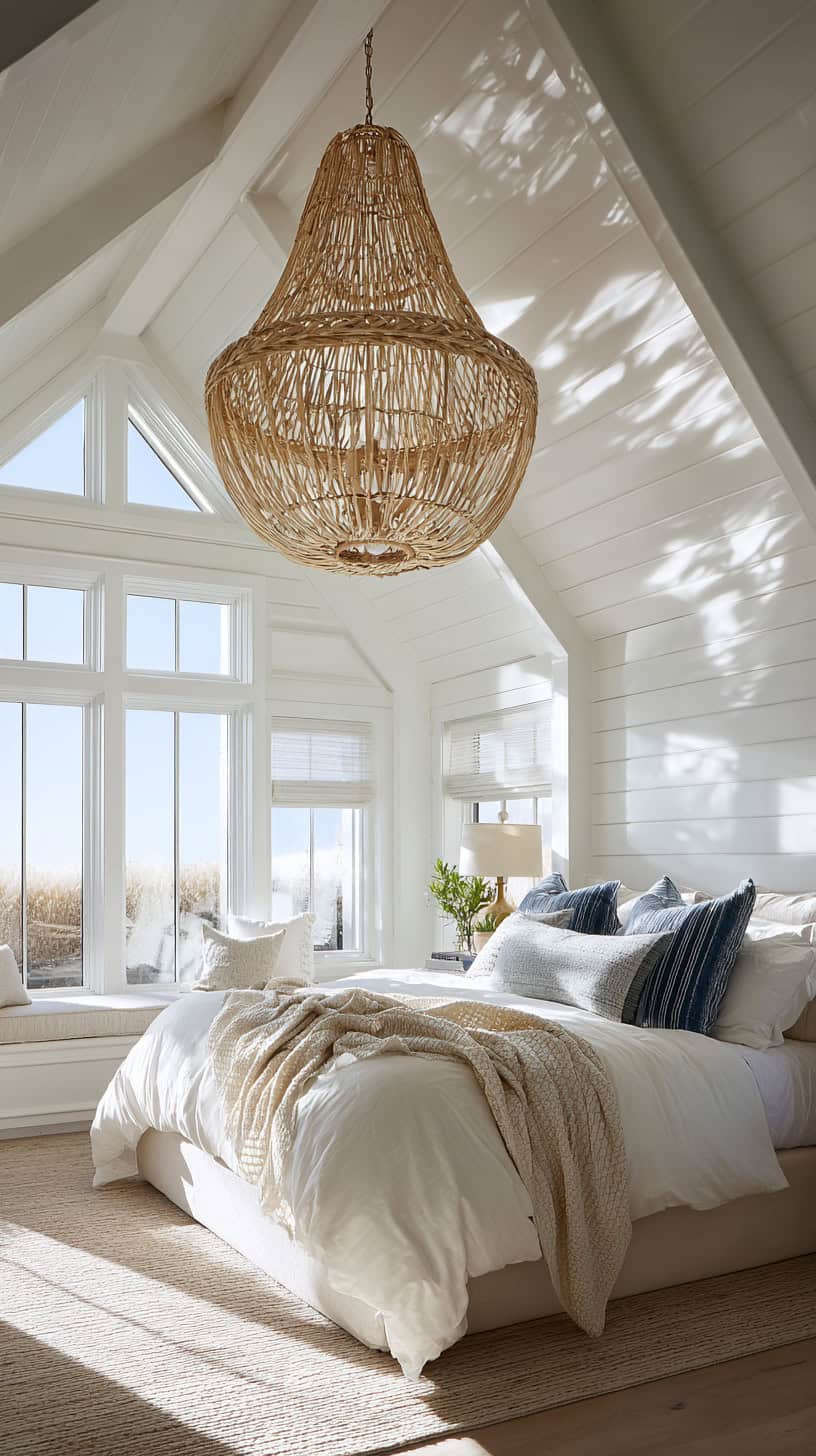 Oversized Rattan Chandelier - Image 1