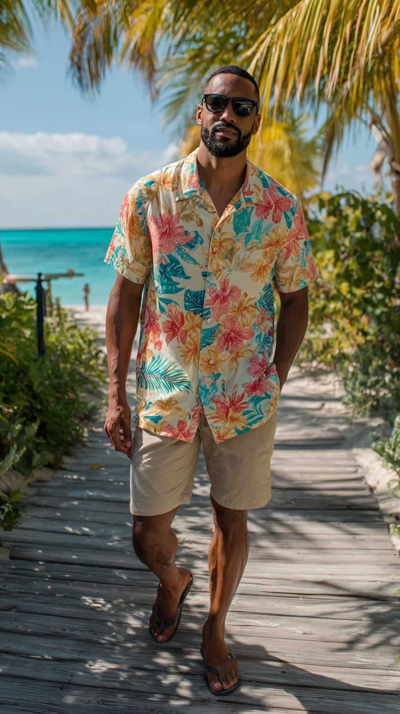 Playful Hawaiian Camp Shirt - Image 2