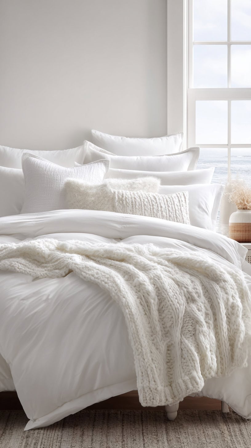 Plush Layered White Bed - Image 2