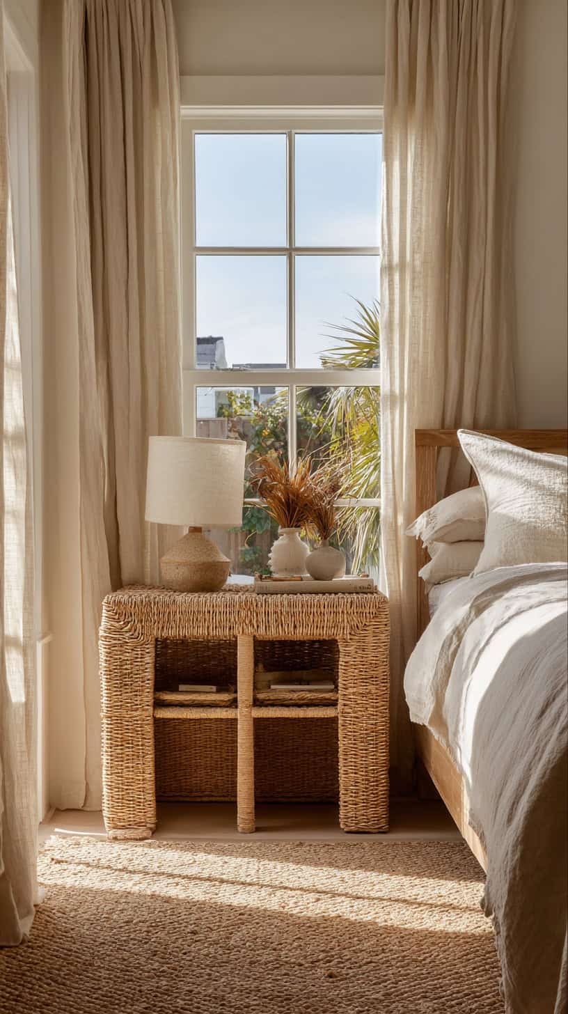 Rattan Nightstand Duo - Image 1