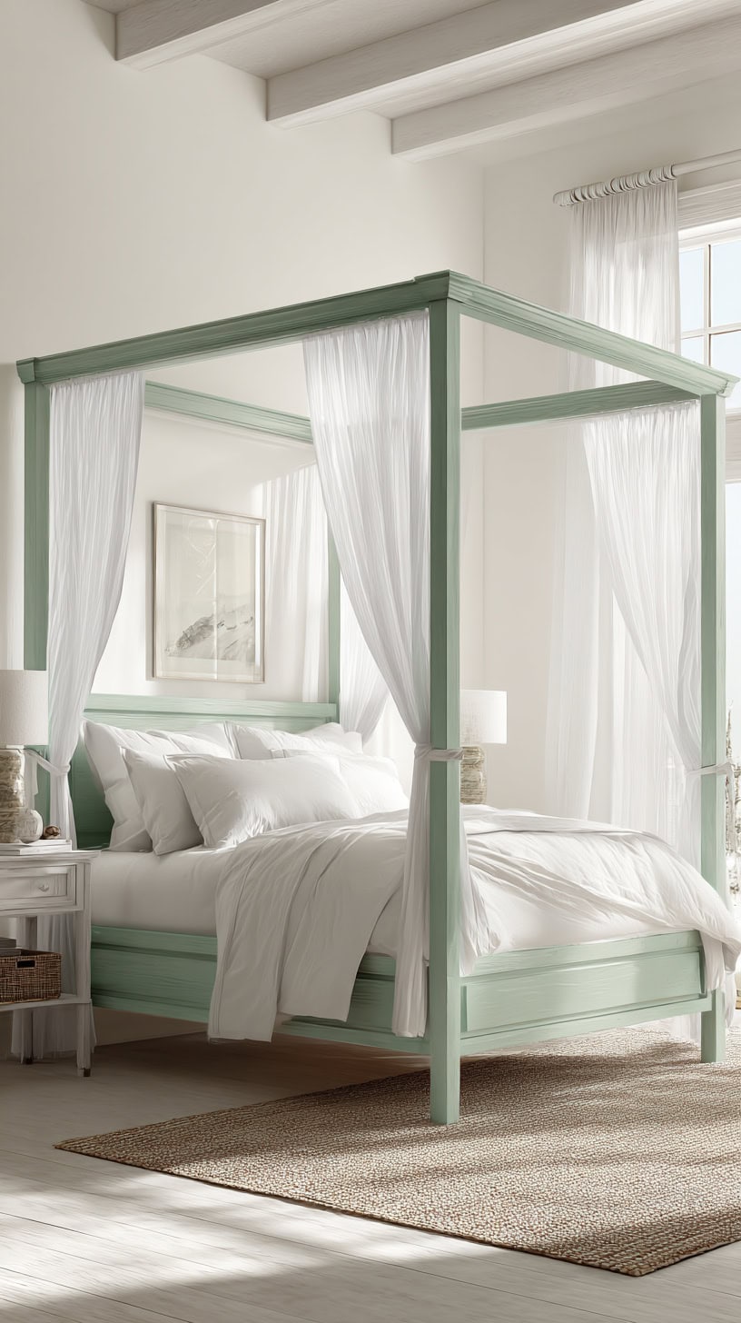 Seafoam Four-Poster Bed - Image 2