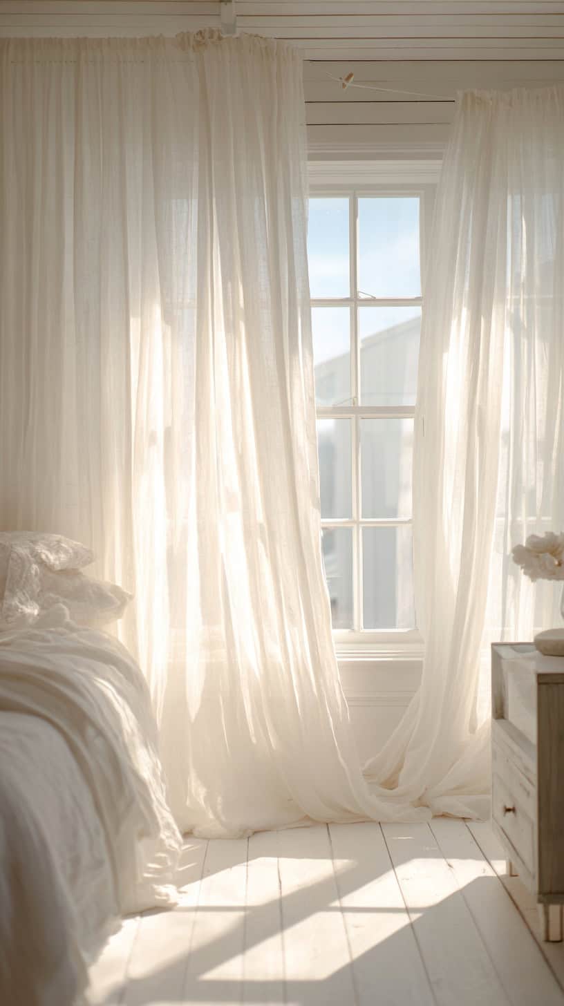 Sheer Linen Curtains - Image 2