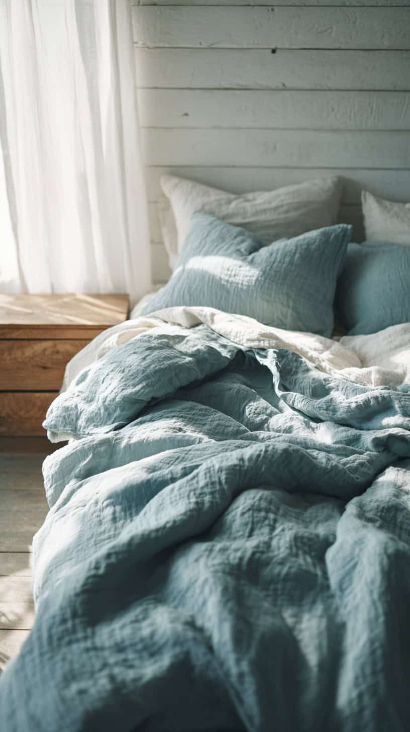 Soft Blue Quilt - Image 2