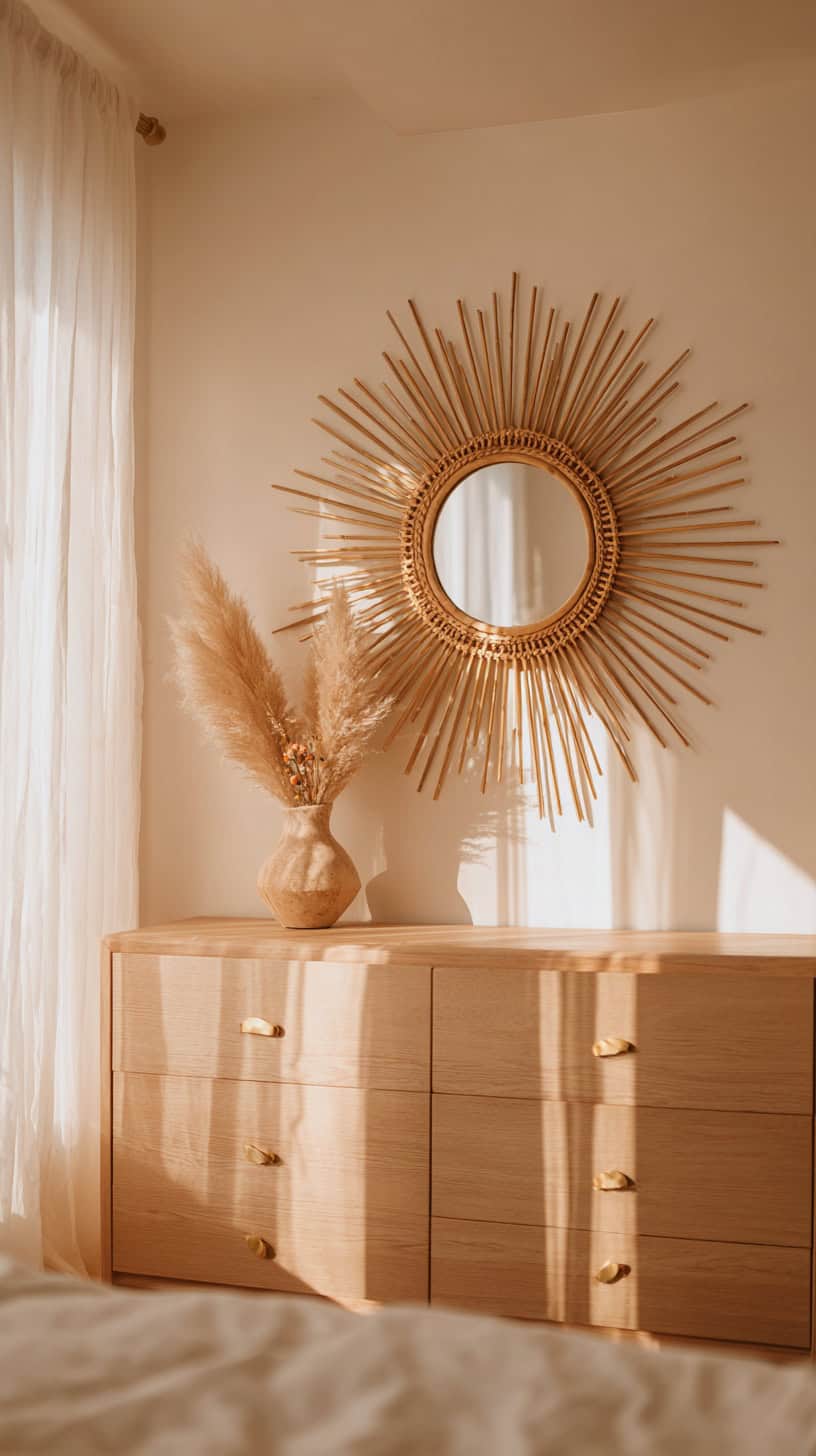 Sunburst Wall Mirror - Image 1