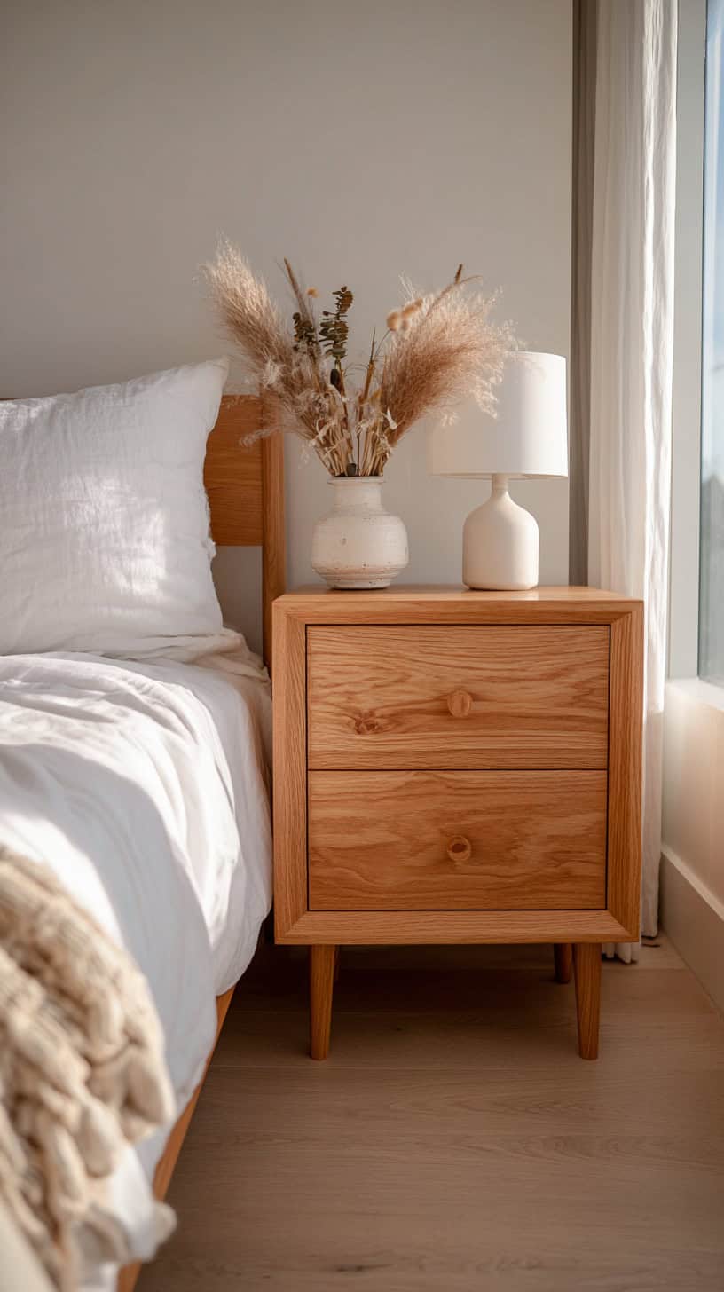 Warm Wood Nightstand - Image 2