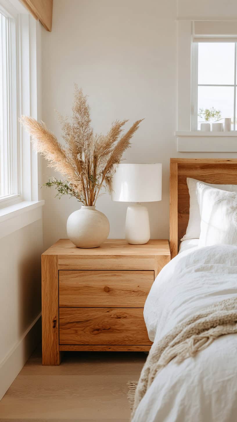 Warm Wood Nightstand - Image 1