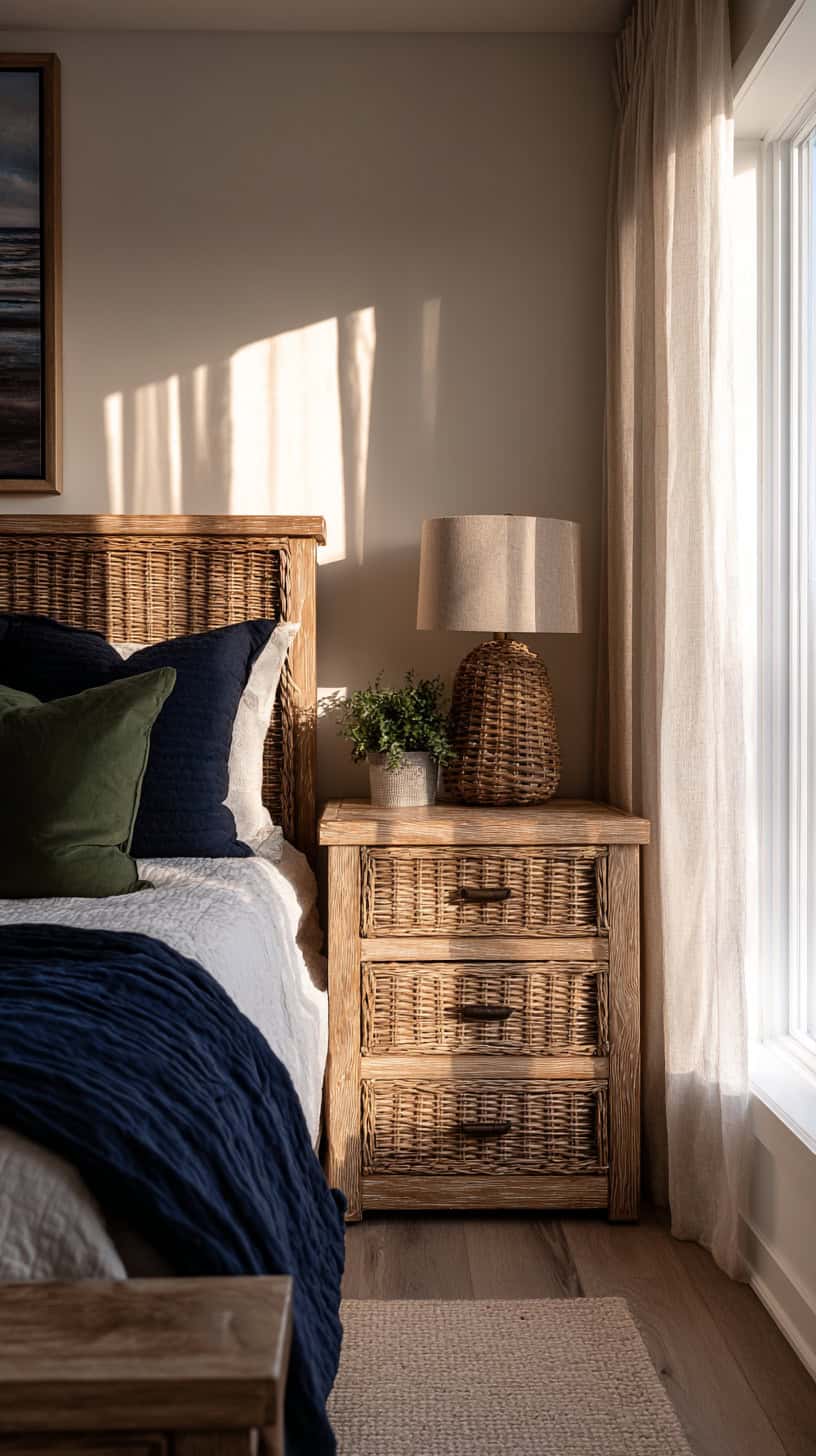 Wicker Bedroom Ideas with Rattan Home Decor - Image 2