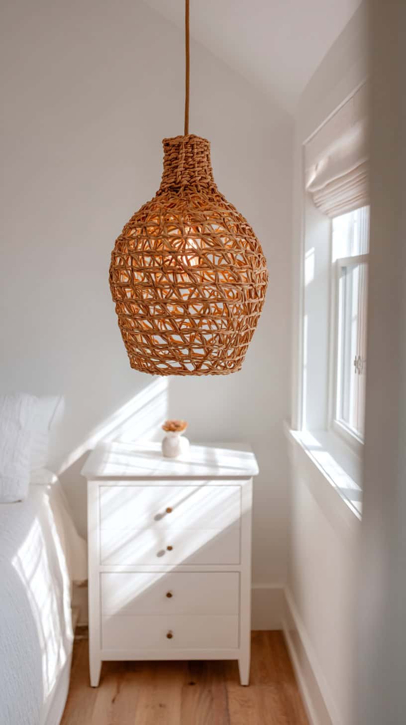 Wicker Pendant Light - Image 1