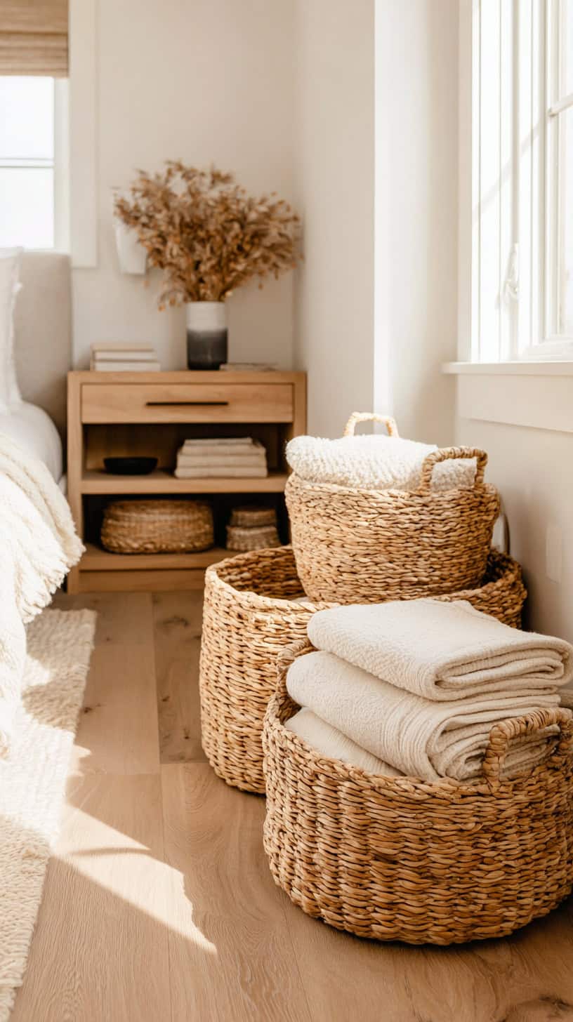 Woven Basket Storage - Image 1