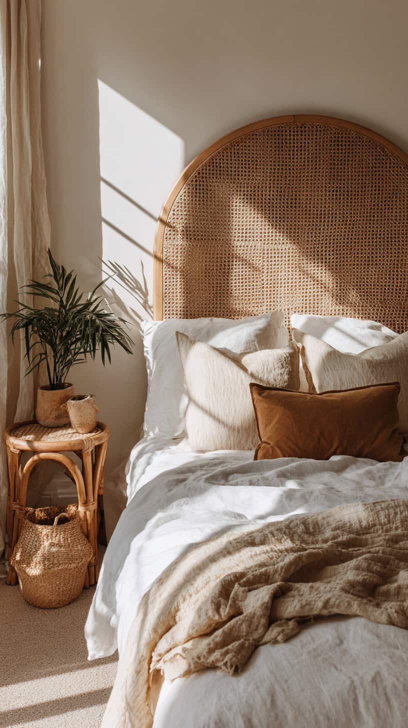 Woven Cane Headboard - Image 1