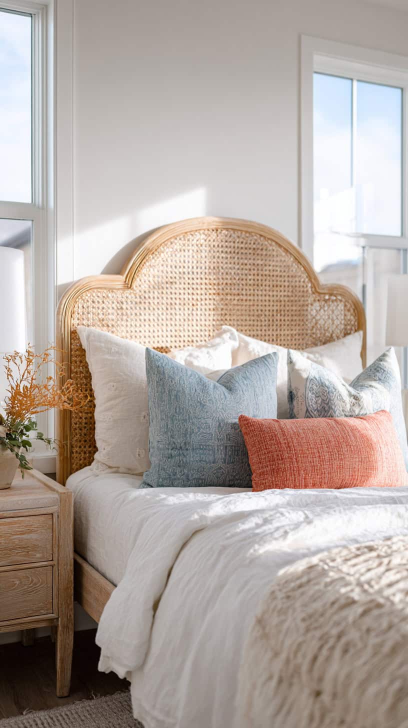 Woven Cane Headboard - Image 1