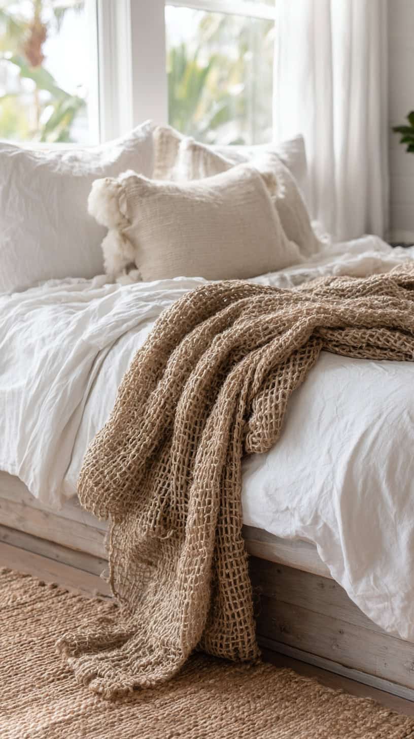 Woven Jute Throw Blanket - Image 2