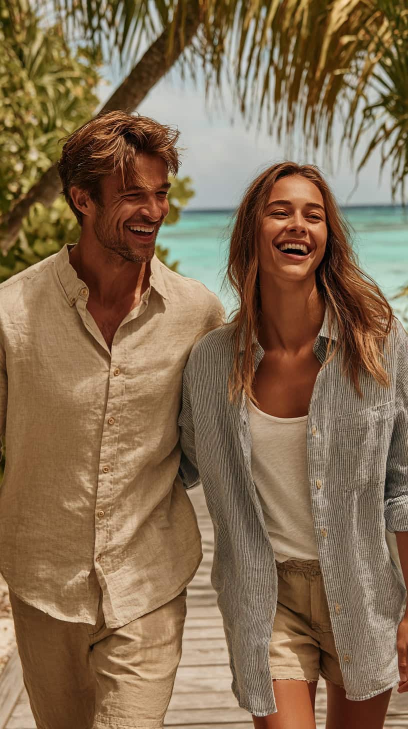 Breezy Linen Button-Down Shirt - Image 2