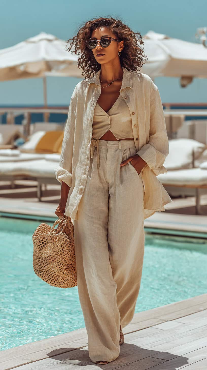 Breezy Linen Cover-Up Set - Image 2