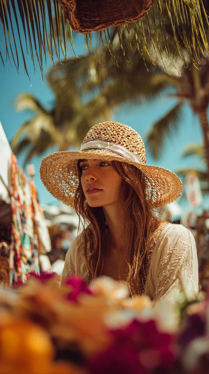 Chic Straw Bucket Hat - Image 2