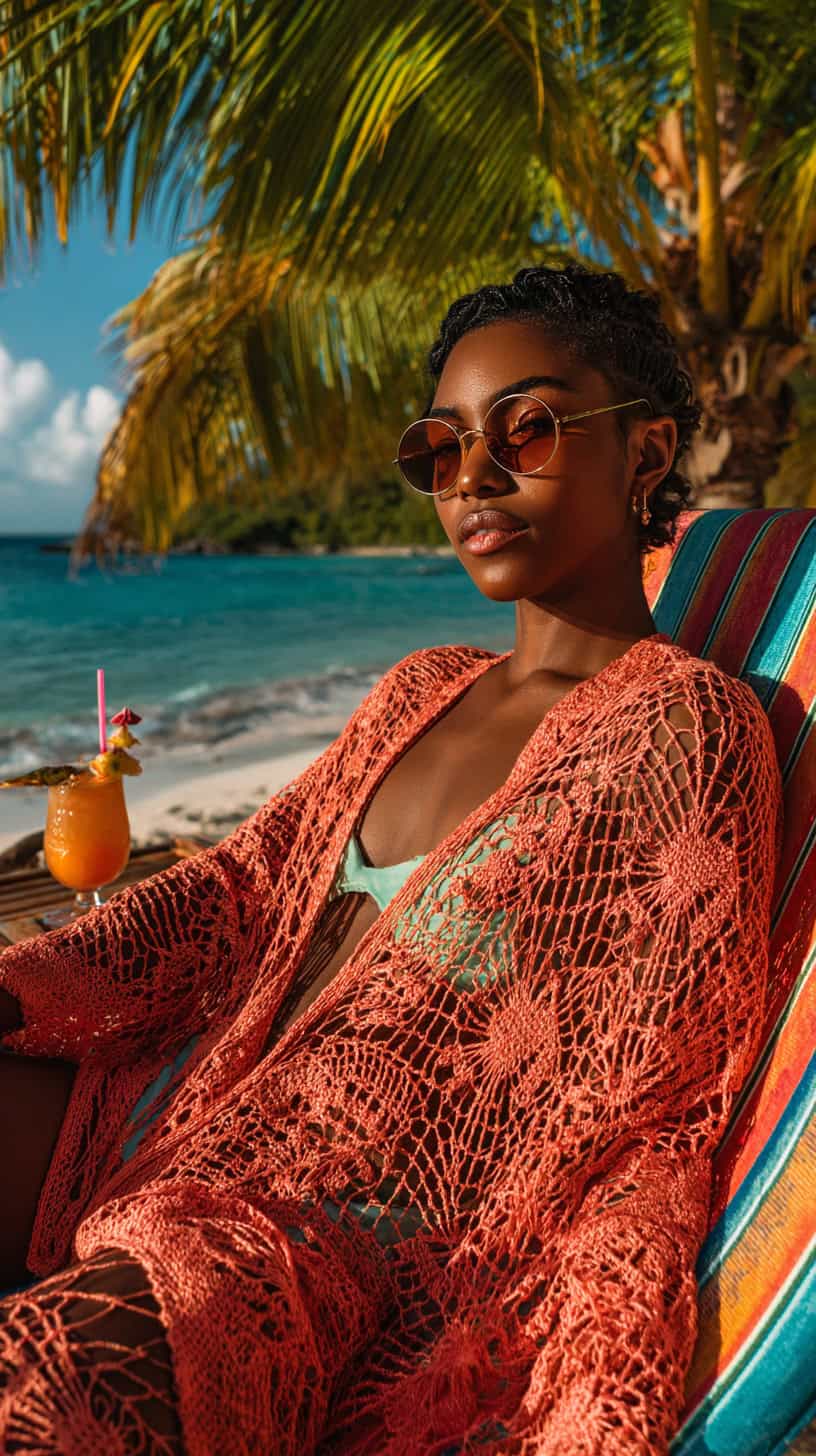Colorful Crochet Cover-Up - Image 2