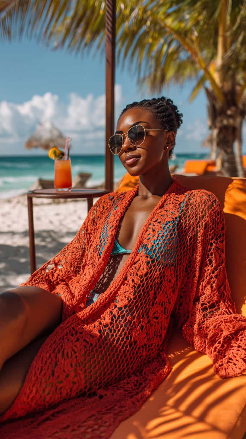 Colorful Crochet Cover-Up - Image 1