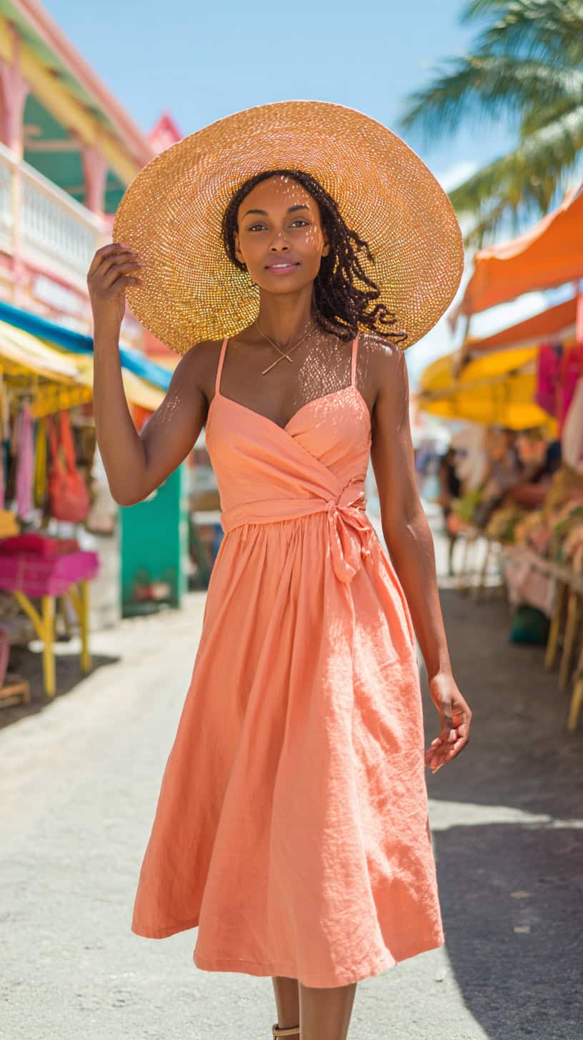 Floppy Hat and Sundress - Image 1