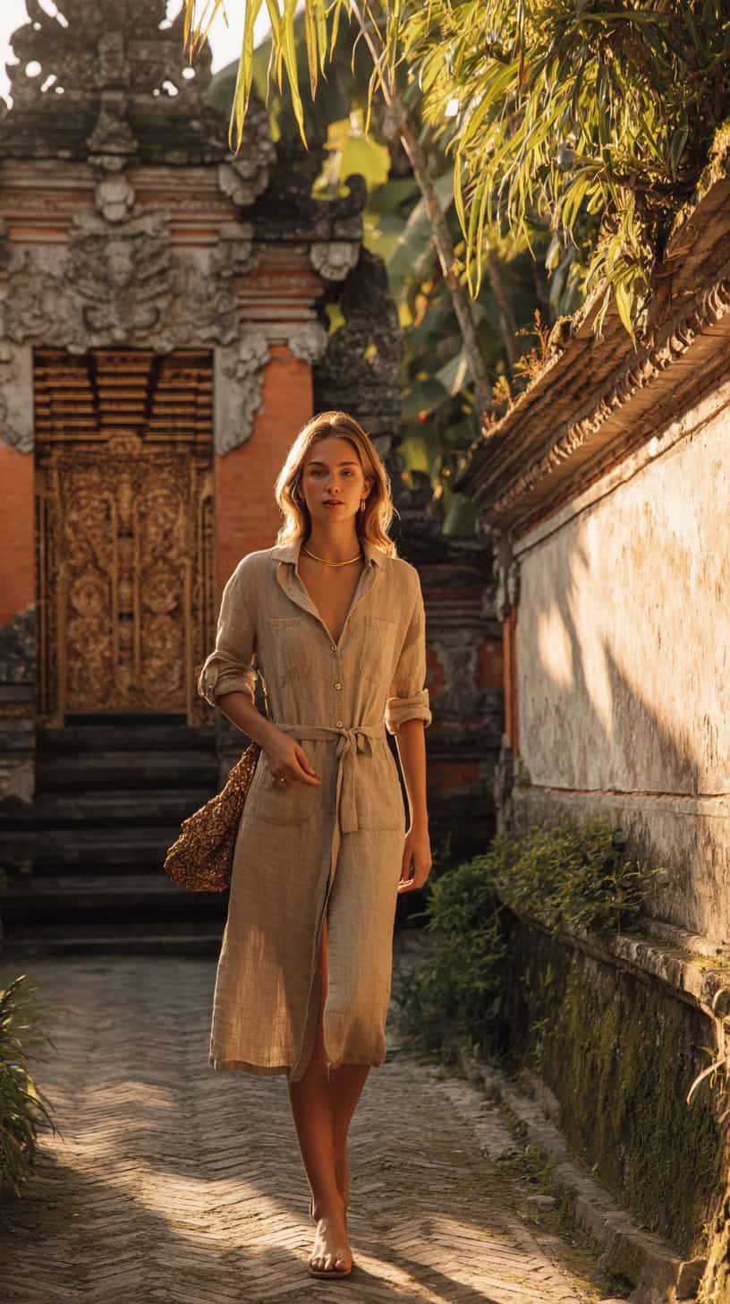 Linen Shirt Dress Combo - Image 2