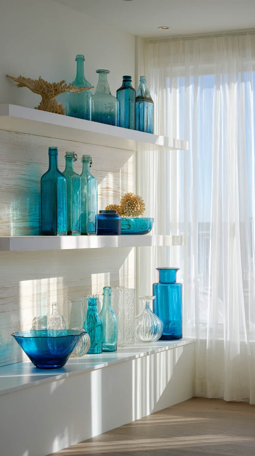 Blue Glass Decor Pieces - Image 2