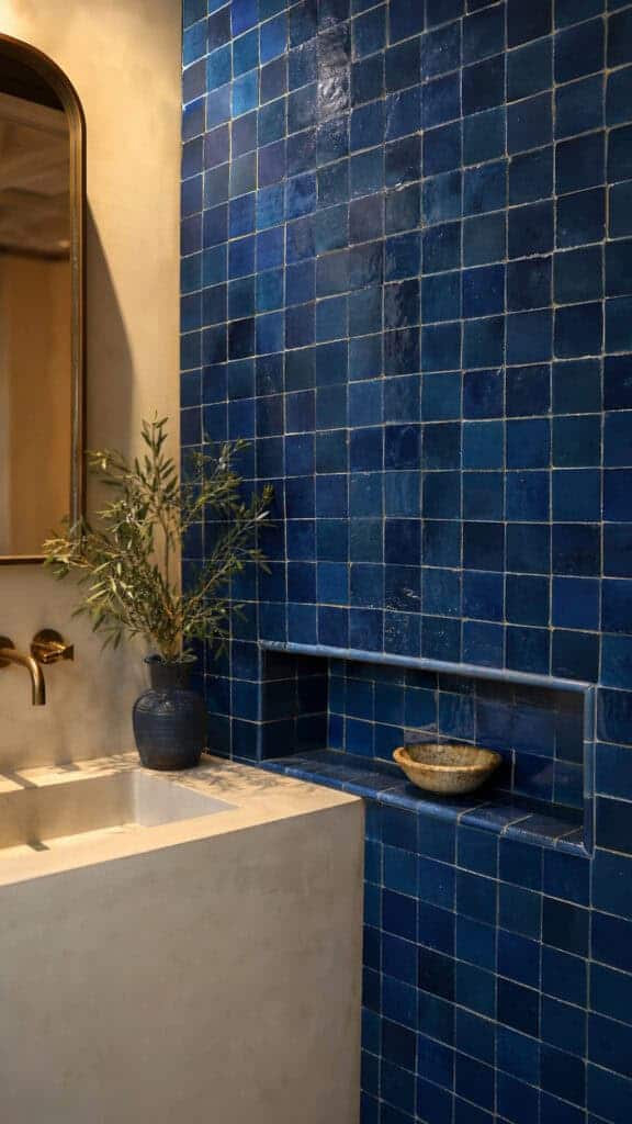 Ocean Blue Zellige Tiles