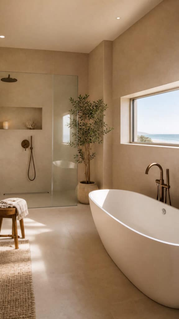Sandy Beige Large Format Tiles