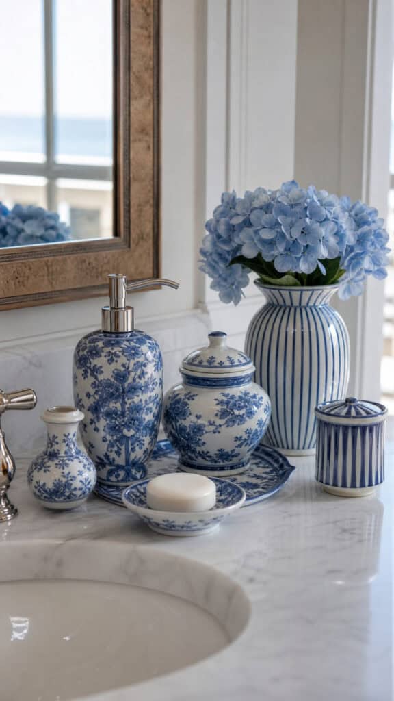 Blue and White Ceramic Accessories