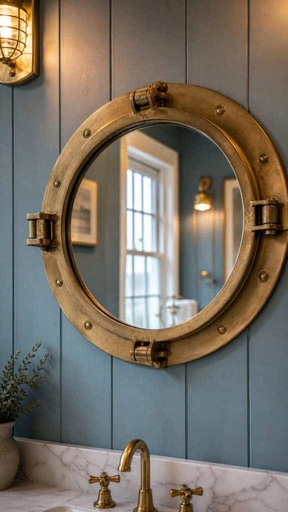 Porthole Style Mirror