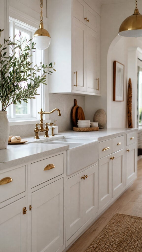 Brass and Gold Hardware Accents