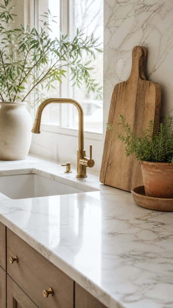 Natural Stone or Marble Countertops