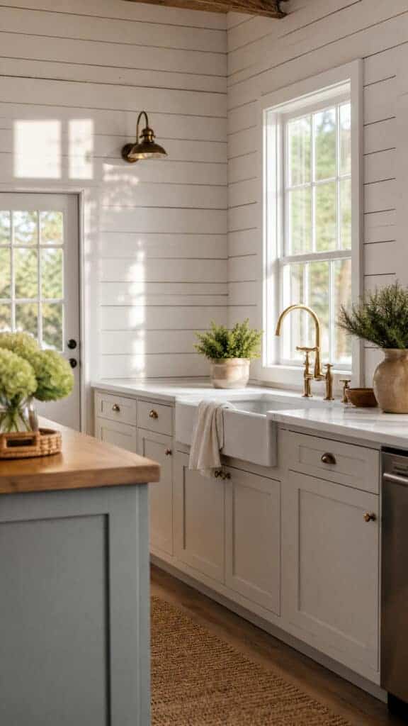 Soft White Shiplap Walls
