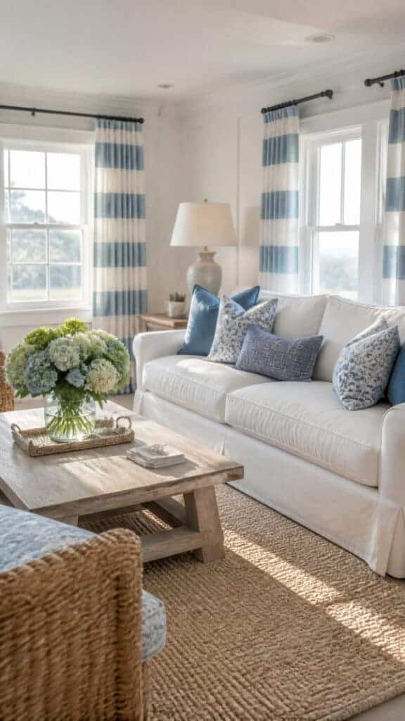 Embrace a Soft White and Blue Color Palette
