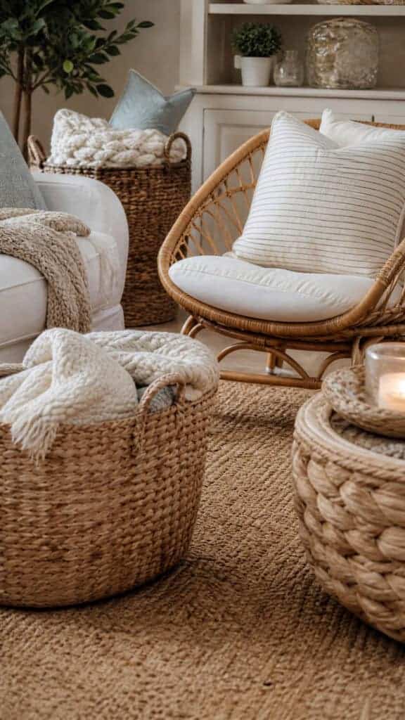 Incorporate Natural Woven Textures