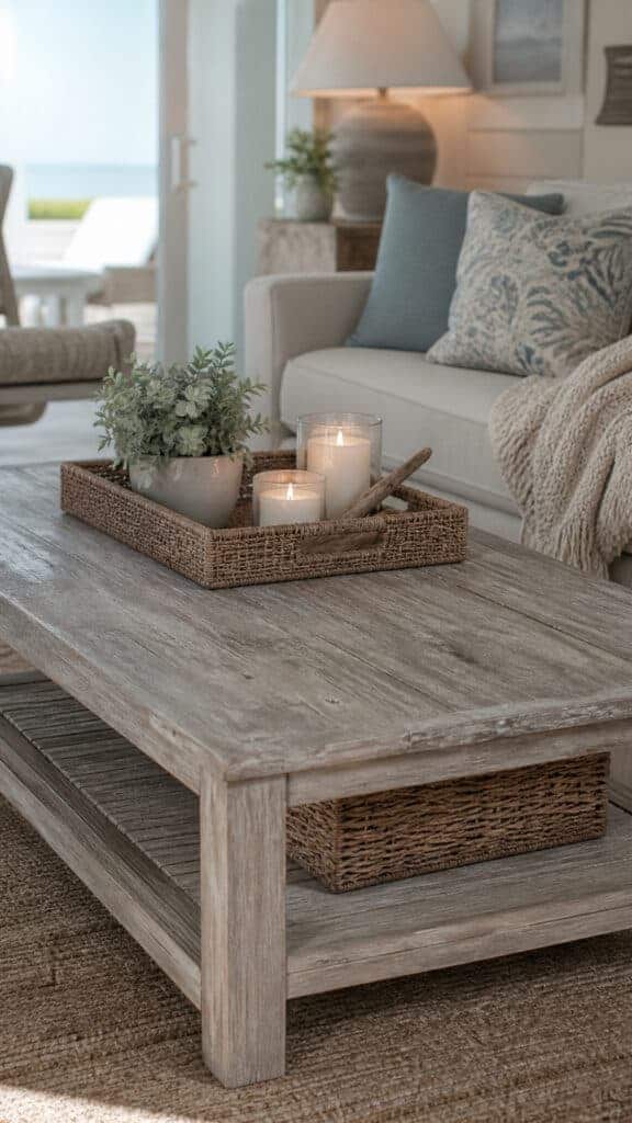 Weathered Wood Coffee Tables With Character