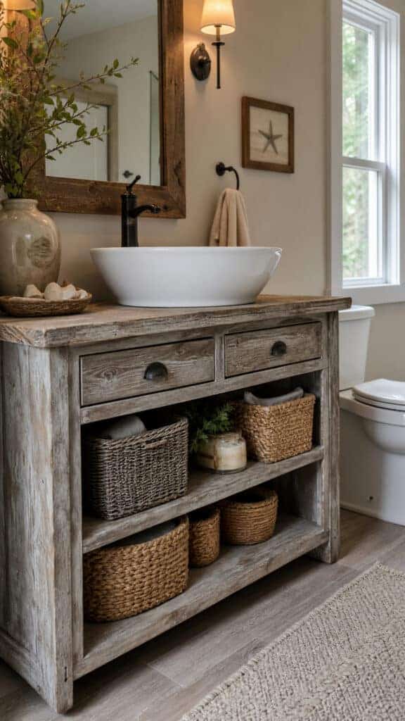 Weathered Wood Vanity