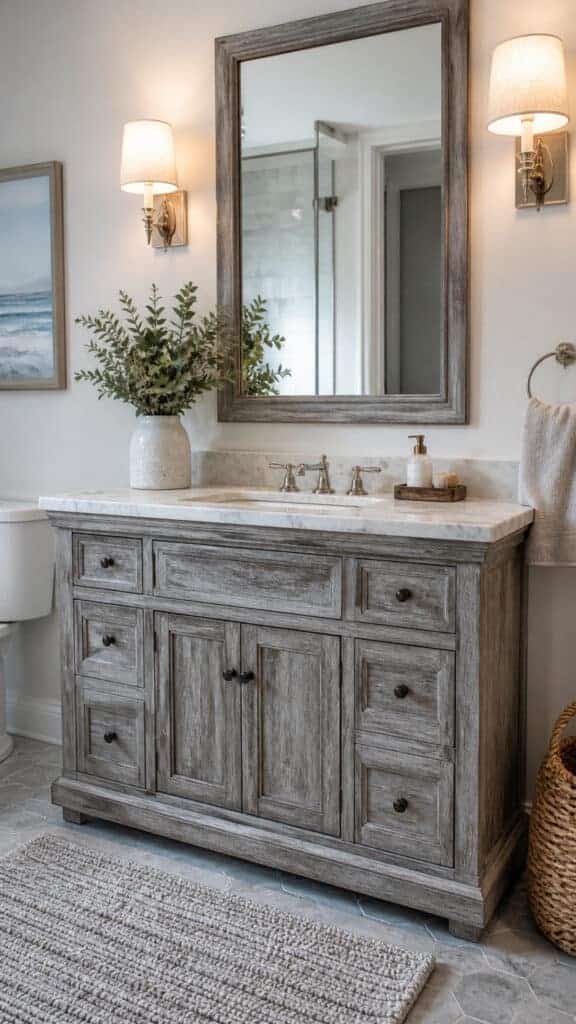 Weathered Wood Vanity