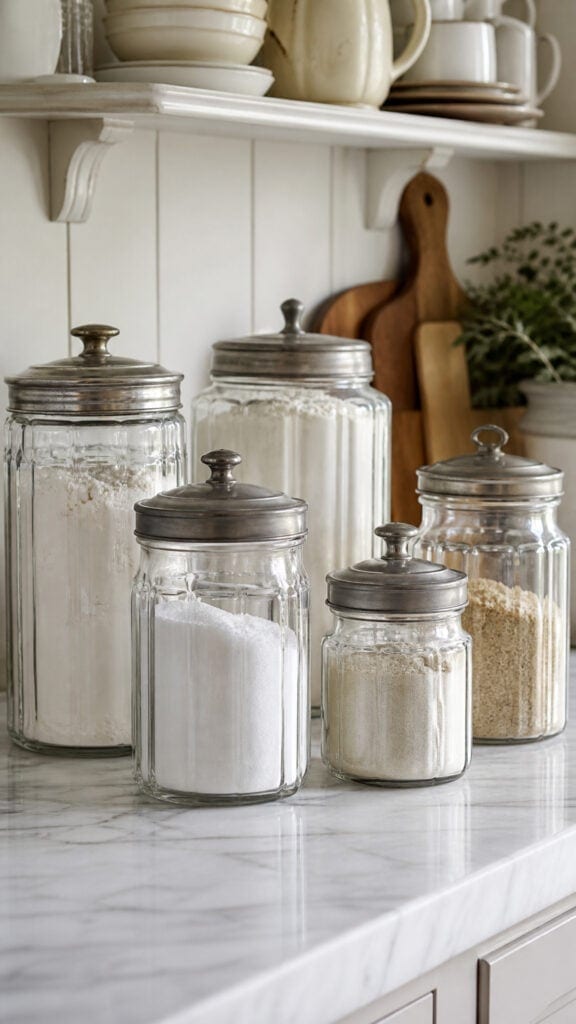 Vintage Glass Canisters