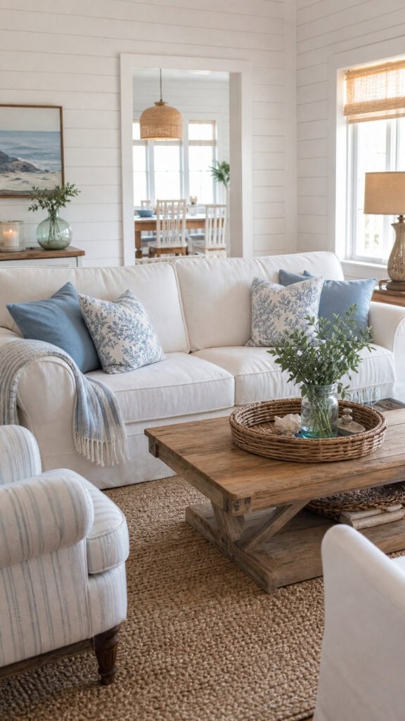 Whitewashed Shiplap Walls