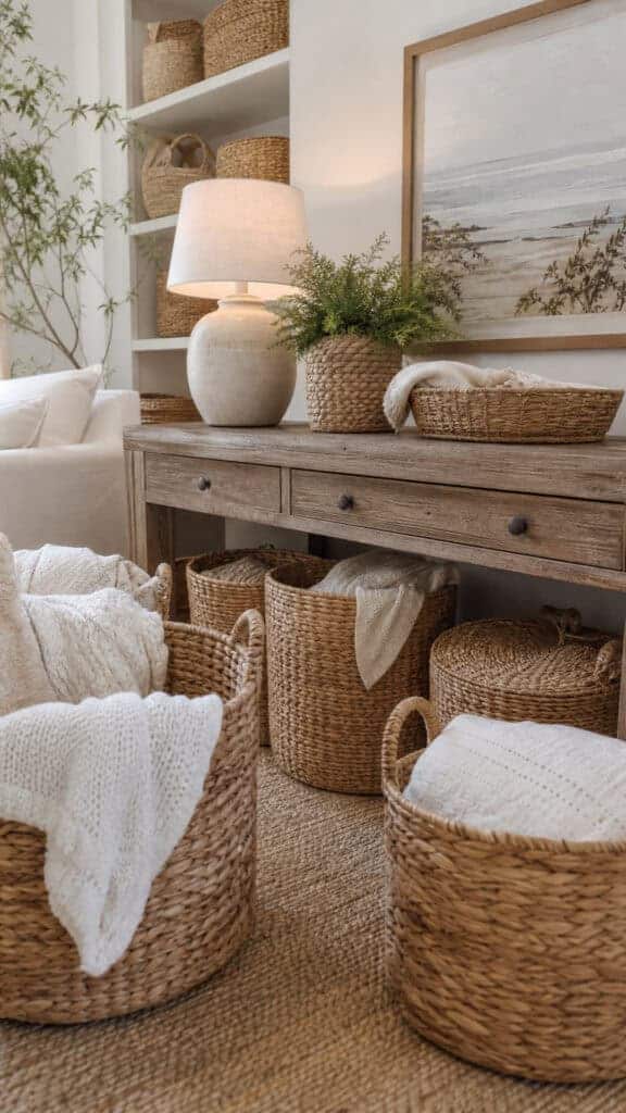 Woven Basket Storage