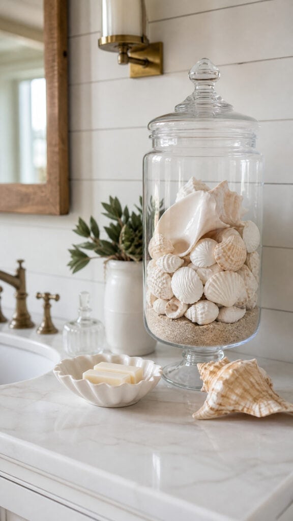 Seashell Displays and Décor