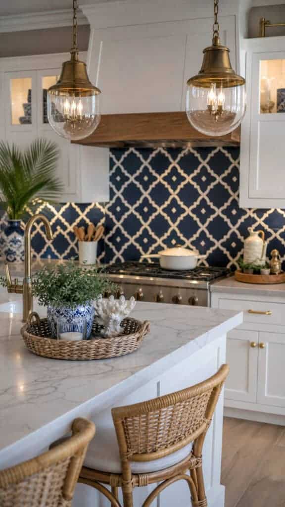 Nautical Navy and White Patterns