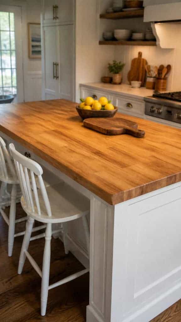 Butcher Block Countertop Island