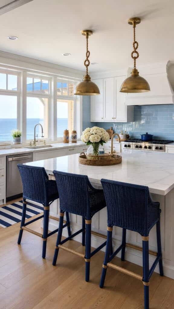 Classic White and Blue Nautical Theme
