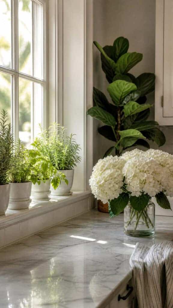 Bring in Fresh Greenery and Natural Elements