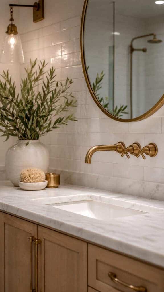 Brass and Gold Accents