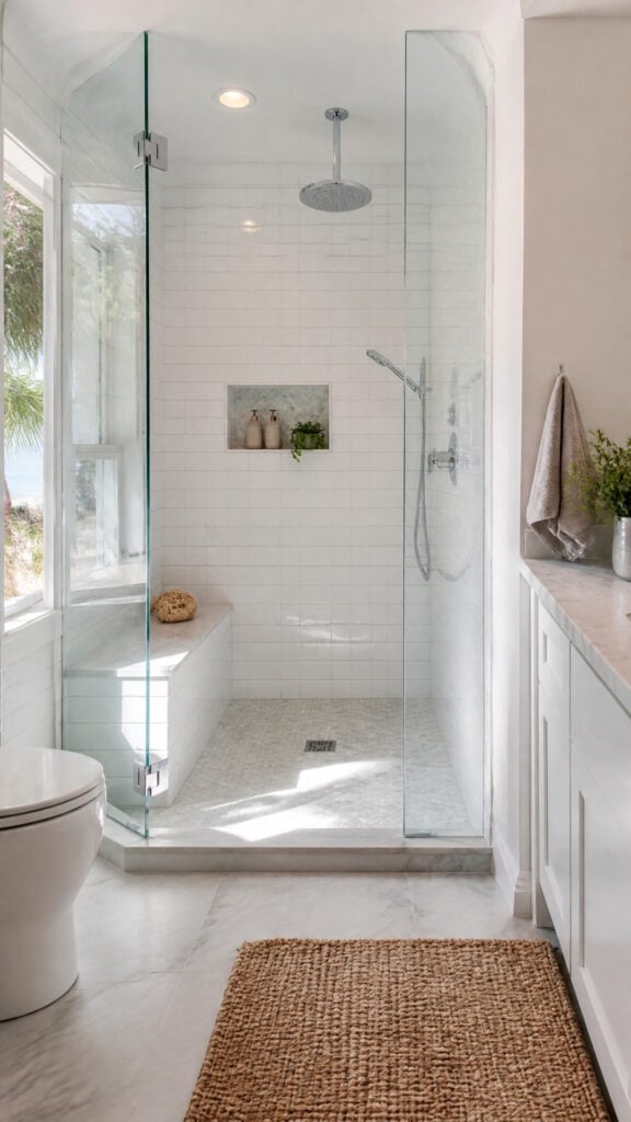 Frameless Glass Shower Enclosure