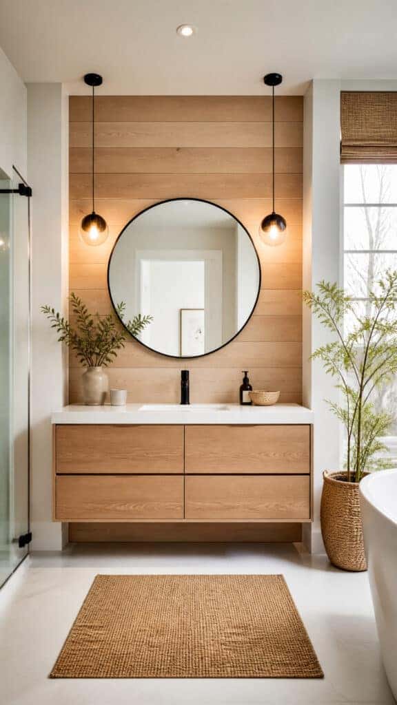 Horizontal Wood Accent Wall